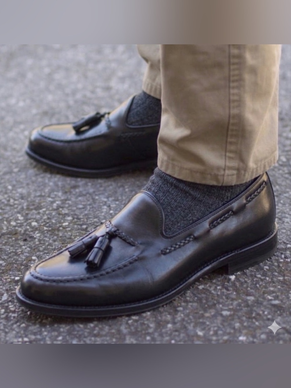Allen Edmonds Brookwood Leather Tassel Loafer Black Size 11.5
